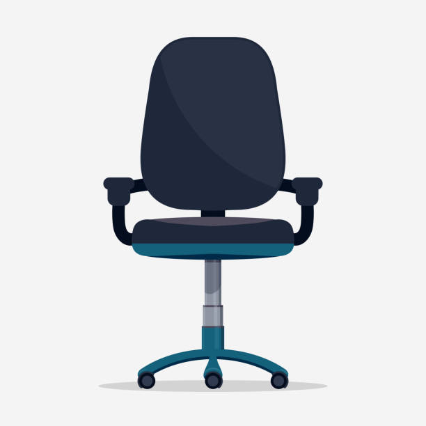 wektor krzesła biurowego - office chair stock illustrations