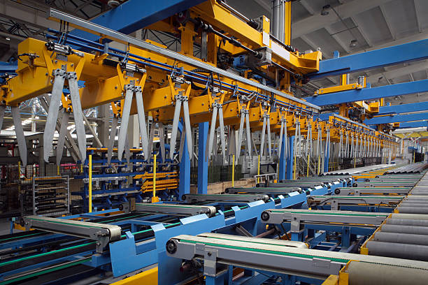 istock View of a machine in aluminium factory, horizontal composition. 628620060