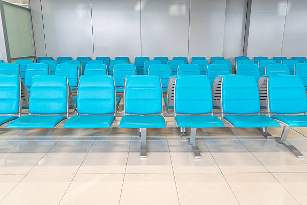 istock Seat in the airport interior in asian 628658678