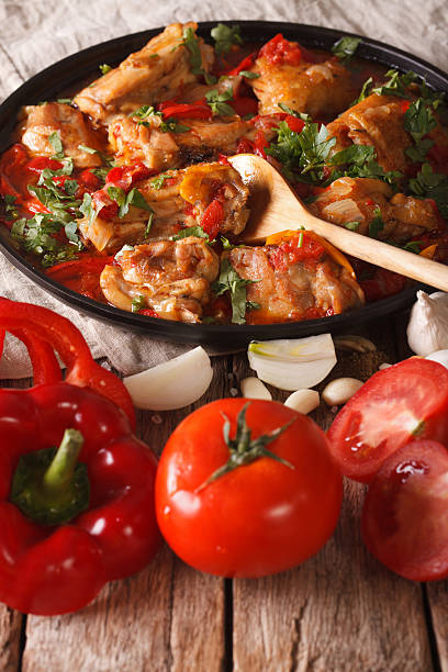 istock Chakhokhbili Chicken with ingredients close-up. vertical 628660166