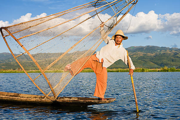 istock Fisherman on Inle Lake, Myanmar 628662116