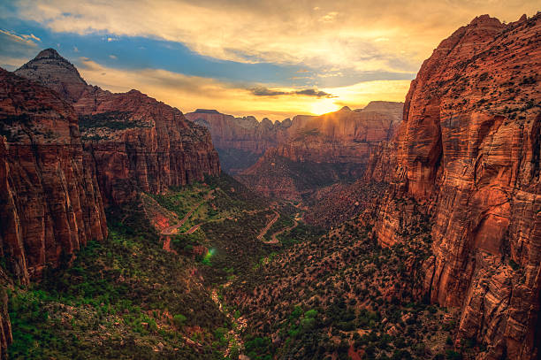 istock Dusk on Canyon Overlook, Zion National Park, Utah 628663402
