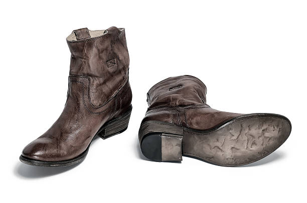istock Pair of traditional cowboy boots retro tone 628665008