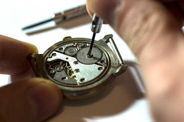 istock The process of repair mechanical watches 628695338