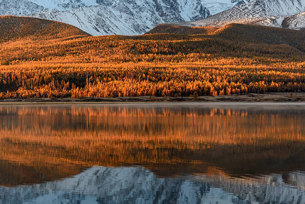 istock mountains lake snow reflection sunrise 628710212