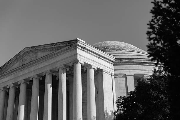 istock Black and White Thomas Jefferson Memorial 628710660