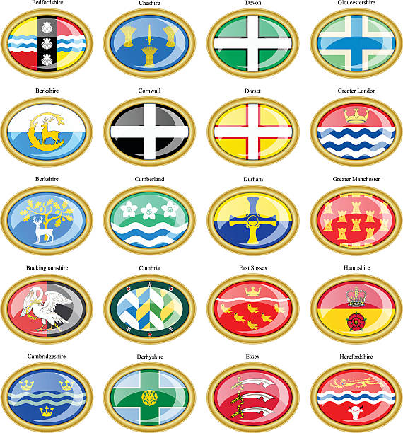 Vinyl-Aufkleber Durham County Flagge – Wetterfest, Selbstklebend, 120 Mm