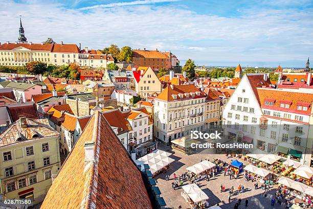 Tallinn Old Town Stock Photo - Download Image Now - Tallinn, Summer, Estonia