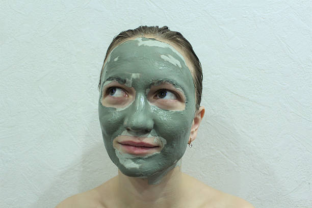 istock Woman with facial mask 628728590