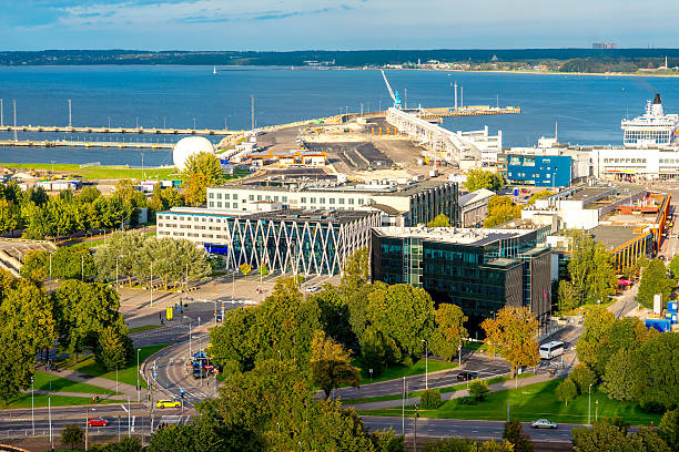 istock Sea port in Tallinn 628728964