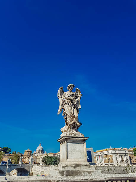 istock Angel statue at Sant Angelo Bridge in Rome 628735208