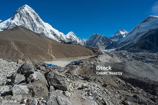 Gorakshep Village Near Everest Base Camp Everest Region Nepal Stock Photo - Download Image Now