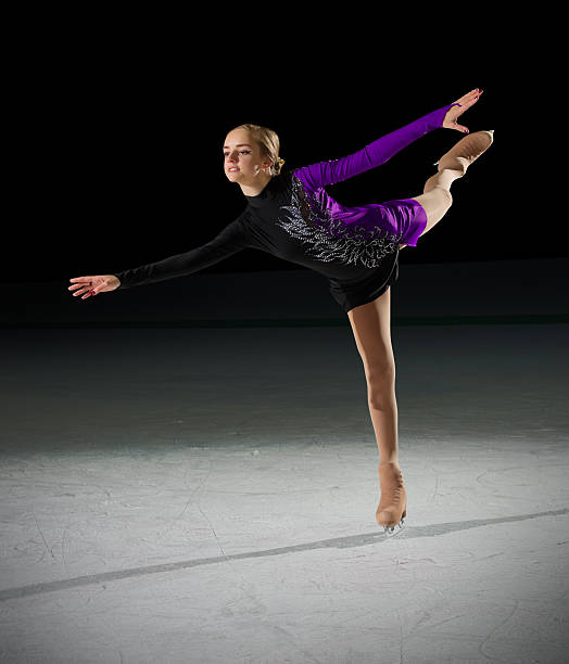 istock Young girl figure skater 628737468