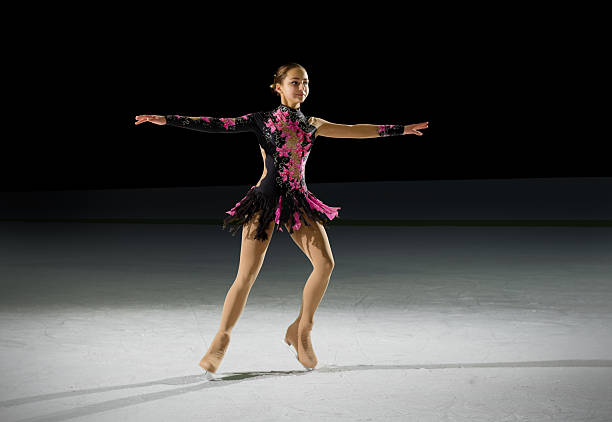 istock Young girl figure skater 628737582