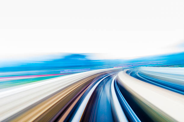 istock Speed motion in urban highway road tunnel 628738128