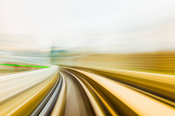 istock Speed motion in urban highway road tunnel 628738226