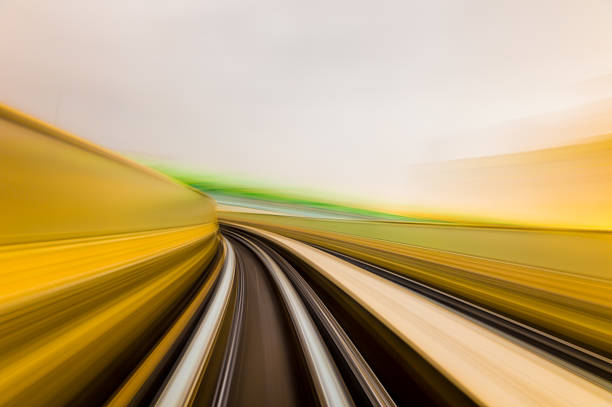 istock Speed motion in urban highway road tunnel 628739146