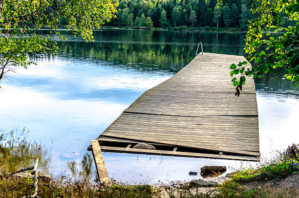 istock Broken jetty on Sognsvann Lake in Oslo, Norway 628739390
