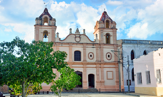 Carmen church on Plaza del Carmen, Camaguey, Cuba. UNESCO World Heritage Site