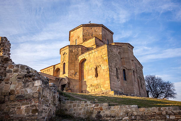 istock Orthodox monastery Jvari. 5-6 century building. Georgia, 628749886