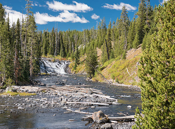 istock Lewis Falls, Waterfall, Yellow Stone National Park 628753306