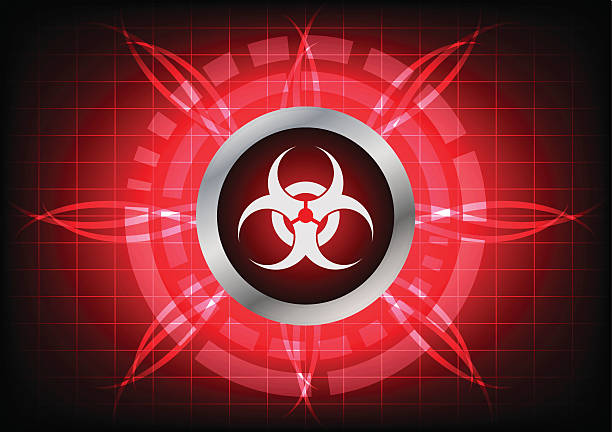 Red Biohazard Graphics 180+ Abstract Biohazard Symbol Dark Red Background Stock Illustrations ...