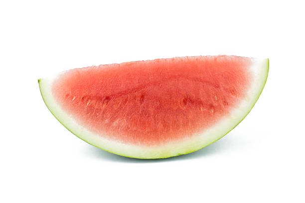 Slice of watermelon no seed on white background Slice of watermelon no seed on white background healthy eating red above studio shot stock pictures, royalty-free photos & images