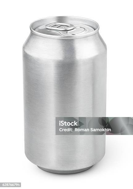 330 Ml Aluminum Soda Can Stock Photo - Download Image Now - Can, Beer - Alcohol, Cut Out