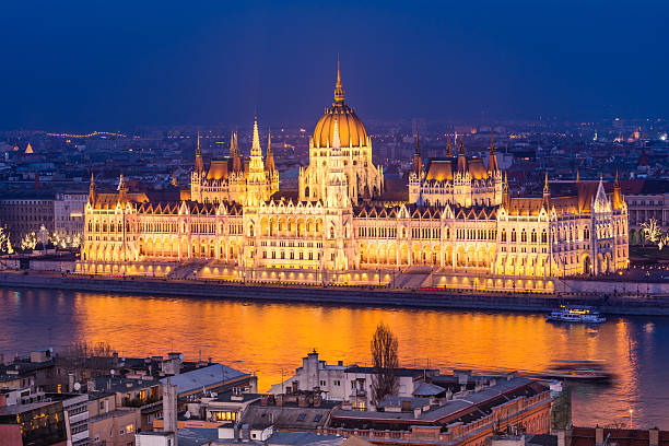 istock panoramic view to budapest parliament, hungary 628767996