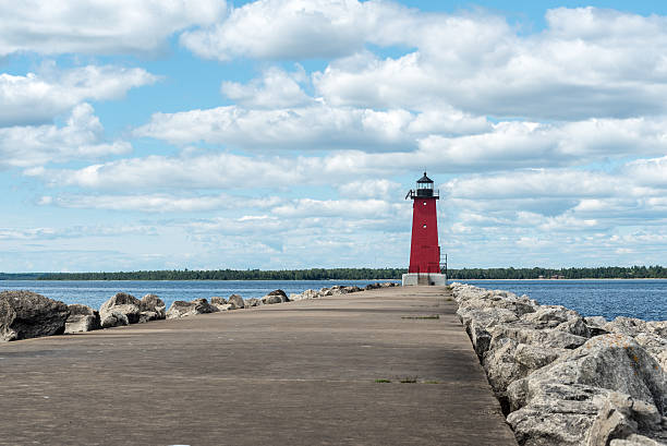 istock Manistique East Breakwater Lighthouse 628768856