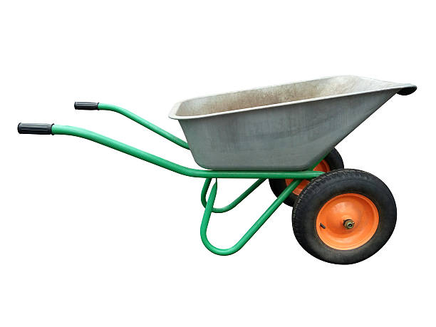istock Garden wheelbarrow isolated 628769392