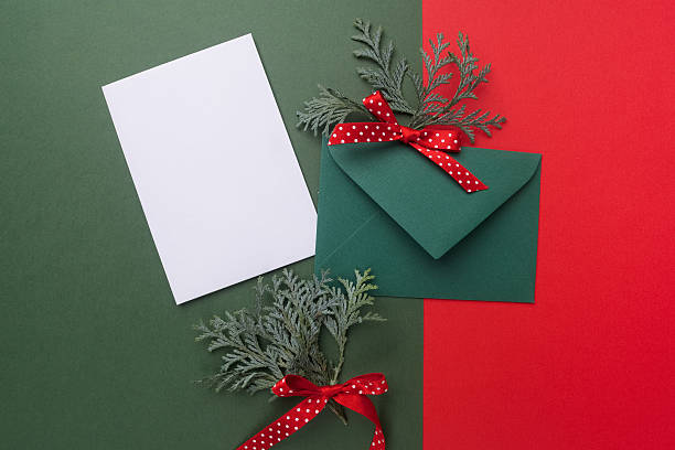 istock Green envelope on christmas holiday background. Flat lay. 628793028
