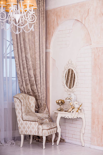 istock Classical interior design of living room 628798798