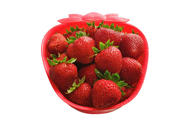 Strawberry Shaped Bowl stock photo