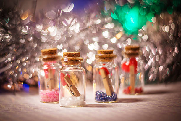 istock decorative bottles with little hearts on the clothespins 628803250