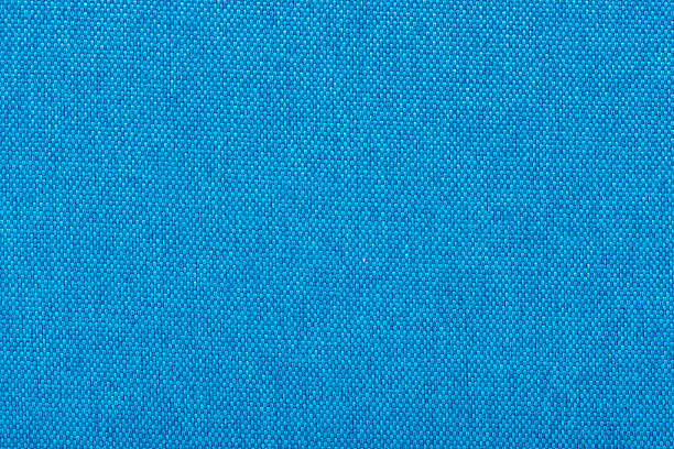 istock Natural linen fabric for embroidery. Blue color. 628804542