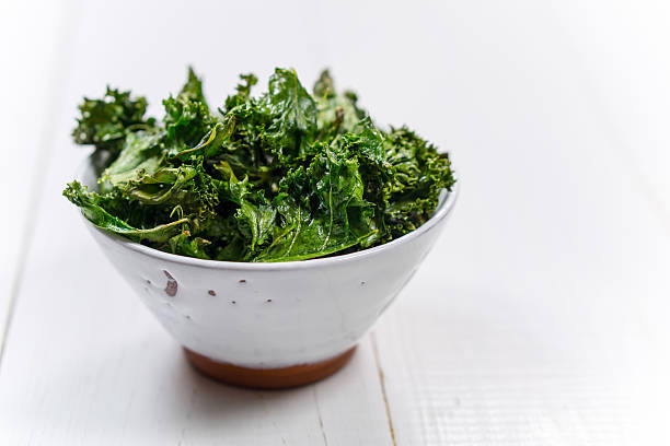 Kale Chips stock photo