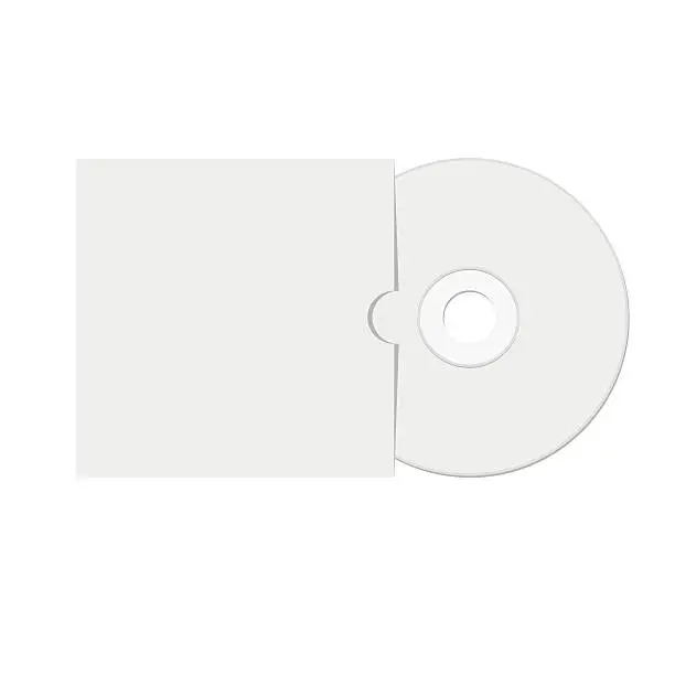 Vector illustration of Dvd or cd video disc