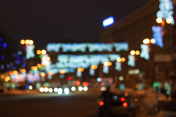 istock City light blur bokeh, defocused background. 628813666