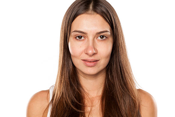 istock Beautiful young woman without makeup 628817416