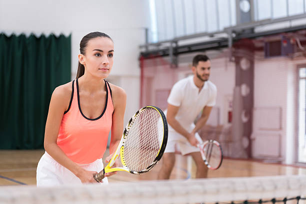 istock Professional players playing tennis 628820562