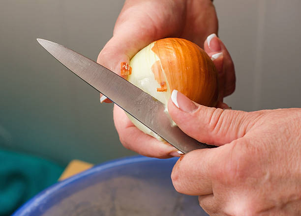 istock closeup hands clean onions, cleaning raw fresh onion, cooking in 628821280