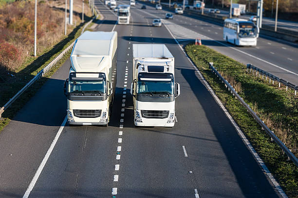 Road transport - lorries on the motorway