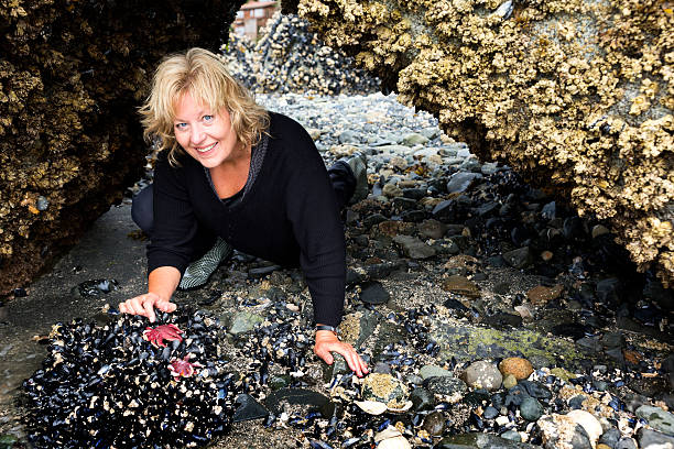 istock Exploring sea life at low tide, Alaska 628836468