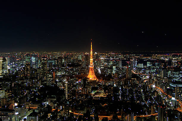 istock Night view of Tokyo 628838496