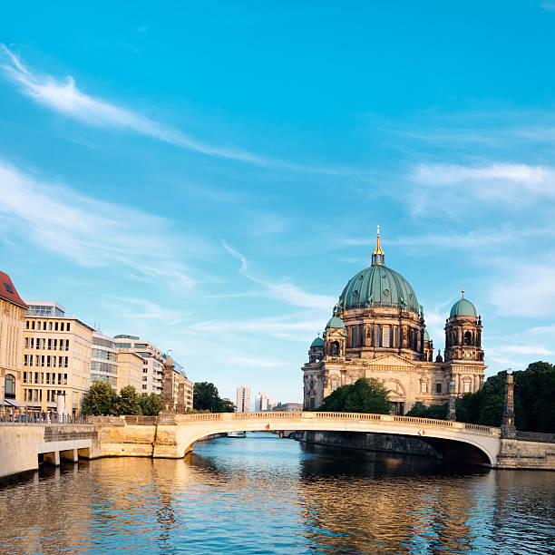 istock Afternoon view on Berlin Cathedral over Spree river 628838920