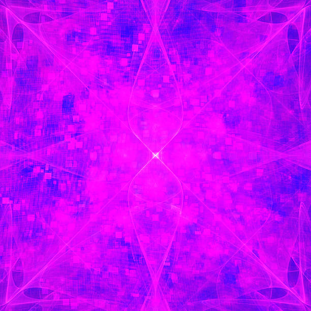 Pixilated Fractal Artwork layered with Abstract Crossing 