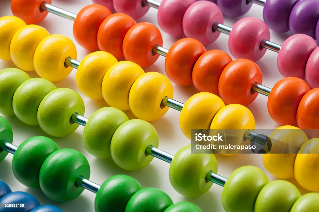 Abacus with colored beads Abacus with colored beads. Abacus Stock Photo