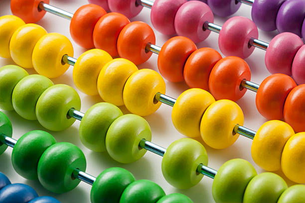 Abacus with colored beads Abacus with colored beads. abacus stock pictures, royalty-free photos & images