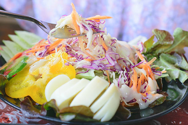 vegetable salad or mixed salad dish , vegetable salad